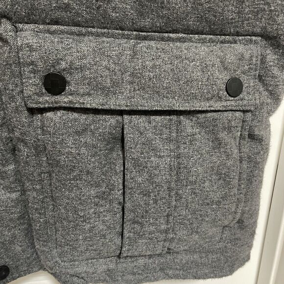 VINCE CAMUTO | Men's Dark Gray Quilted Puffer Vest Sz XL Hooded Jacket WARM - Picture 4 of 5